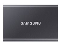 Samsung T7 MU-PC500T - SSD - krypterat - 500 GB - extern (portabel) - USB 3.2 Gen 2 (USB-C kontakt) - 256 bitars AES - Titan gray MU-PC500T/WW