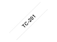 Brother - Svart - vit - Rulle (1,2 cm) 1 rulle (rullar) etiketter - för P-Touch PT-15, PT-20, PT-6 TC201