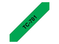 Brother - Svart, grön - Rulle (1,2 cm) 1 rulle (rullar) etiketter TC701