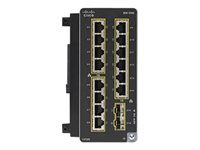 Cisco Catalyst - Expansionsmodul - Gigabit Ethernet x 14 + SFP (mini-GBIC) x 2 - för Catalyst IE3300 Rugged Series IEM-3300-14T2S=