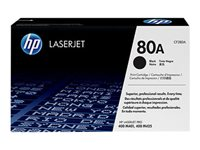 HP 80A - Svart - original - LaserJet - tonerkassett (CF280A) - för LaserJet Pro 400 M401, MFP M425 CF280A